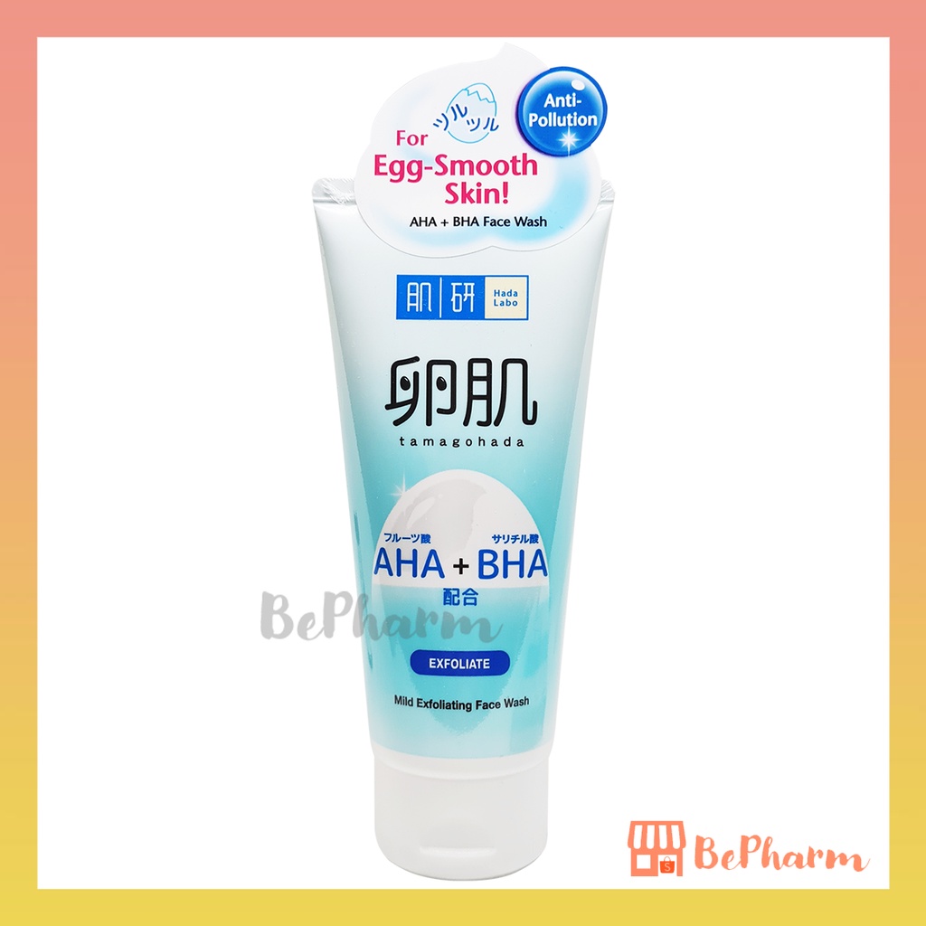 Hada Labo AHA+BHA Mild Exfoliating Face Wash 130 g ฮาดะ ลาโบะ เอเอชเอ ...