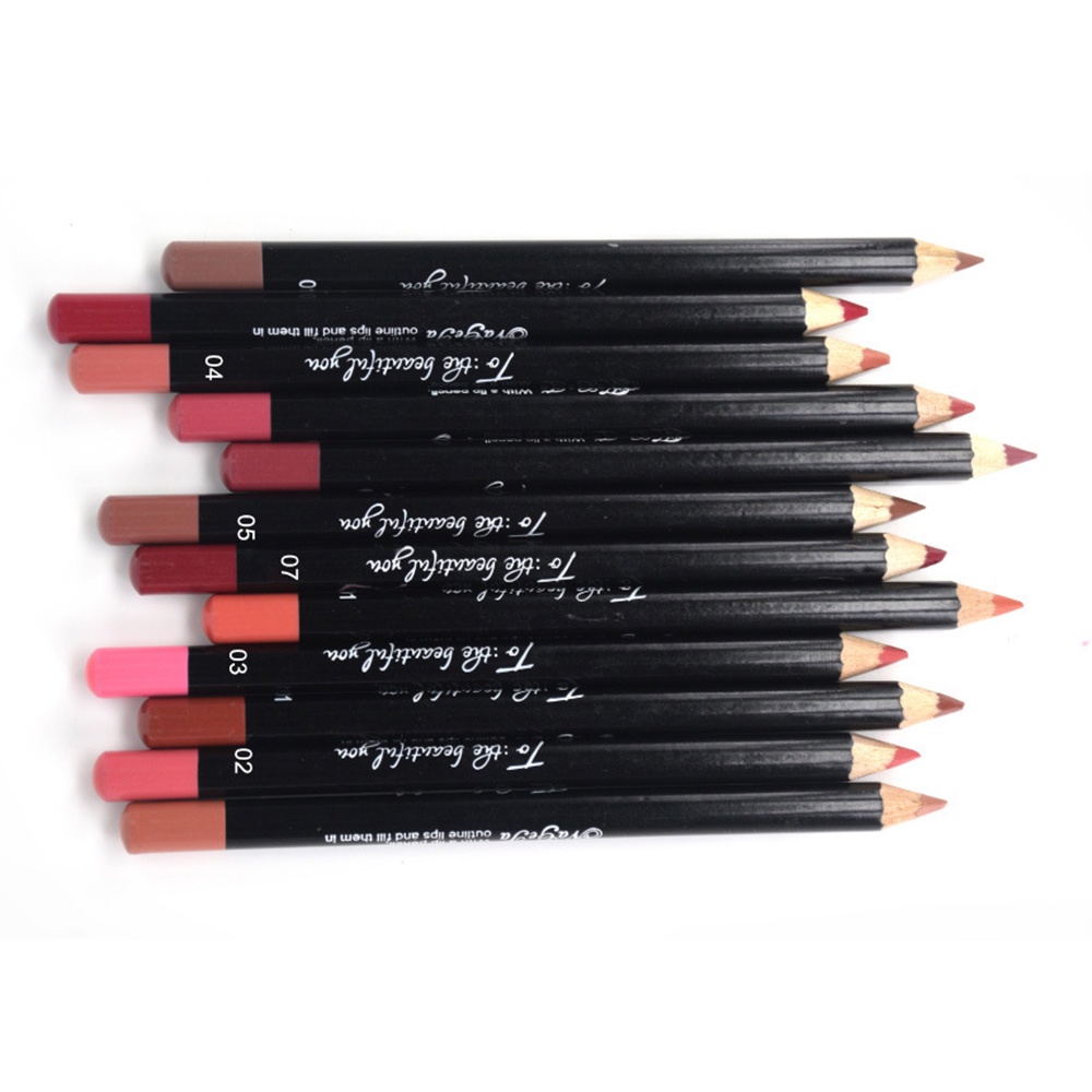 12-color-matte-lip-liner-ดินสอกันน้ำยาวนานริมฝีปาก-contour-line-nude-lipliner-ปากกา1pcs-doom