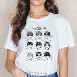 Camisa engraçada de T COM ค่ะ estampa desenho stray KIDS kpop/camiseta feminina 2019 straykids/Hip Hop Harajuku_11