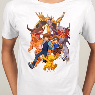 Short Sleeve T-shirt shirt Digimon Adventure Agumon Taichi Yagami Gabumon Yamato anime O-Neck Men Fashion cotton Ca_11