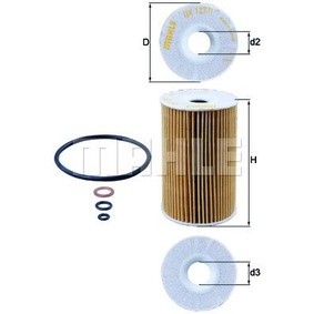 กรองเครื่อง BMW SERIES 3 Z3 E36 1993- E46 1998- SERIES 5 Touring E34 1994- M42 M43 M44 MAHLE