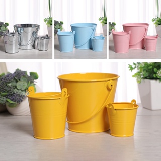 【AG】Iron Hanging Flower Pot Garden Balcony Wall Vertical Bucket Holder Barrel Supply