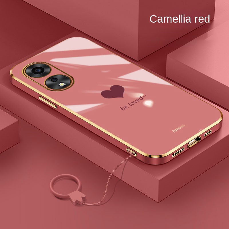 เคสโทรศัพท์มือถือ-ยางเคลือบเงา-ลายหัวใจ-พร้อมสายคล้อง-สําหรับ-oppo-reno-8t-8z-8-pro-5g-reno8t-5g