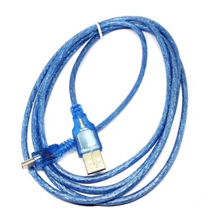 สาย Mini USB Cable ยาว 1.5m  USB 2.0 Type A Male to Mini 5P Male Mini 5P USB Cable Foil+Braided Shielding Blue