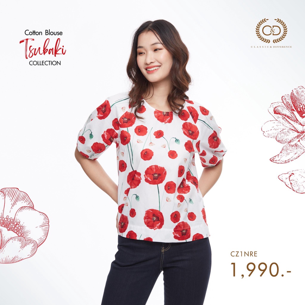 c-amp-d-เสื้อผู้หญิง-new-arrival-cotton-blouse-tsubaki-collection-คอลเลคชั่นดอกไม้จากประเทศญี่ปุ่น-cz1nre