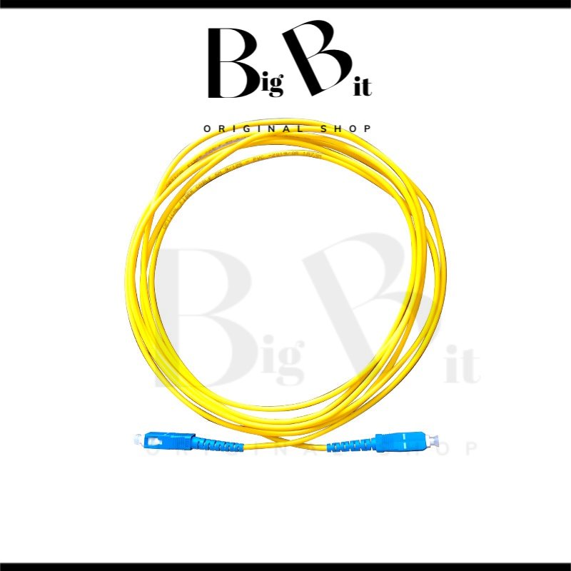 Bigbit SC UPC เป็น SC UPC สายเคเบิลไฟเบอร์ออปติก จัมเปอร์ แพทช์ สายไฟ ...