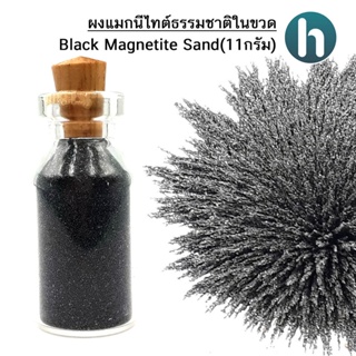 สินค้า ผงแมกนีไทต์ธรรมชาติในขวด Black Magnetite Sand