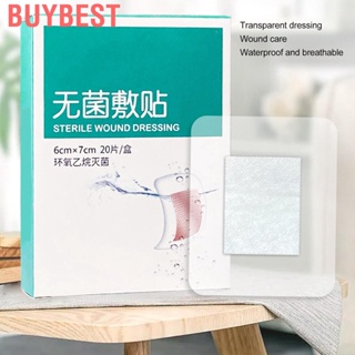Buybest 20pcs Adhesive Wound Dressing Professional Breathable Waterproof Bath Transparent PU Film