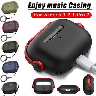 For AirPods 3 2 1 Case Silicone Cover Full Protection with Lanyard Accessories Soft Case For AirPods 1 2 3