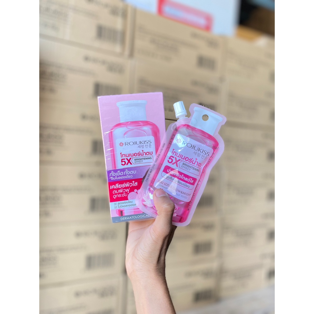 ซอง-40-ml-rojukiss-5x-toner-amp-essence-water-40-ml-โรจูคิส-5x-โทนเนอร์-แอนด์-เอสเซนส์-วอเตอร์