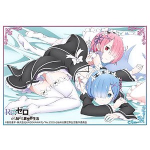 Re:Zero Rem&Ram Blue Pink Sleeve T-shirt SD01903 main image 1