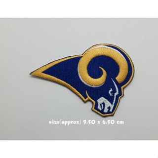 ตัวรีดติดเสื้อ Americasn football Los Angeles Rams ตกแต่งเสื้อผ้า แจ๊คเก็ต Embroidered Iron on Patch  DIY