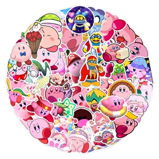 New 星之卡比 เคอร์บี้ Kirby 星のカービィ ร้ลายการ์ตูนอะนิเมะ 50แผ่น กันน้ำ สติ๊กเกอร์ STICKER กระโปรงหลังรถ โทรศัพท์มือถือ