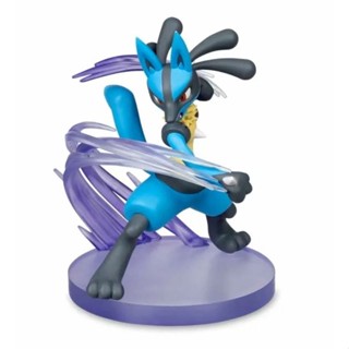 [พร้อมส่ง] โมเดลตุ๊กตาโปเกม่อน Lucario Koga Ninja Frog Movement Art Gallery Q Version สําหรับตกแต่ง