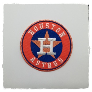 ตัวรีดติดเสื้อ baseball Houston Astros ตกแต่งเสื้อผ้า แจ๊คเก็ต Embroidered Iron on Patch  DIY