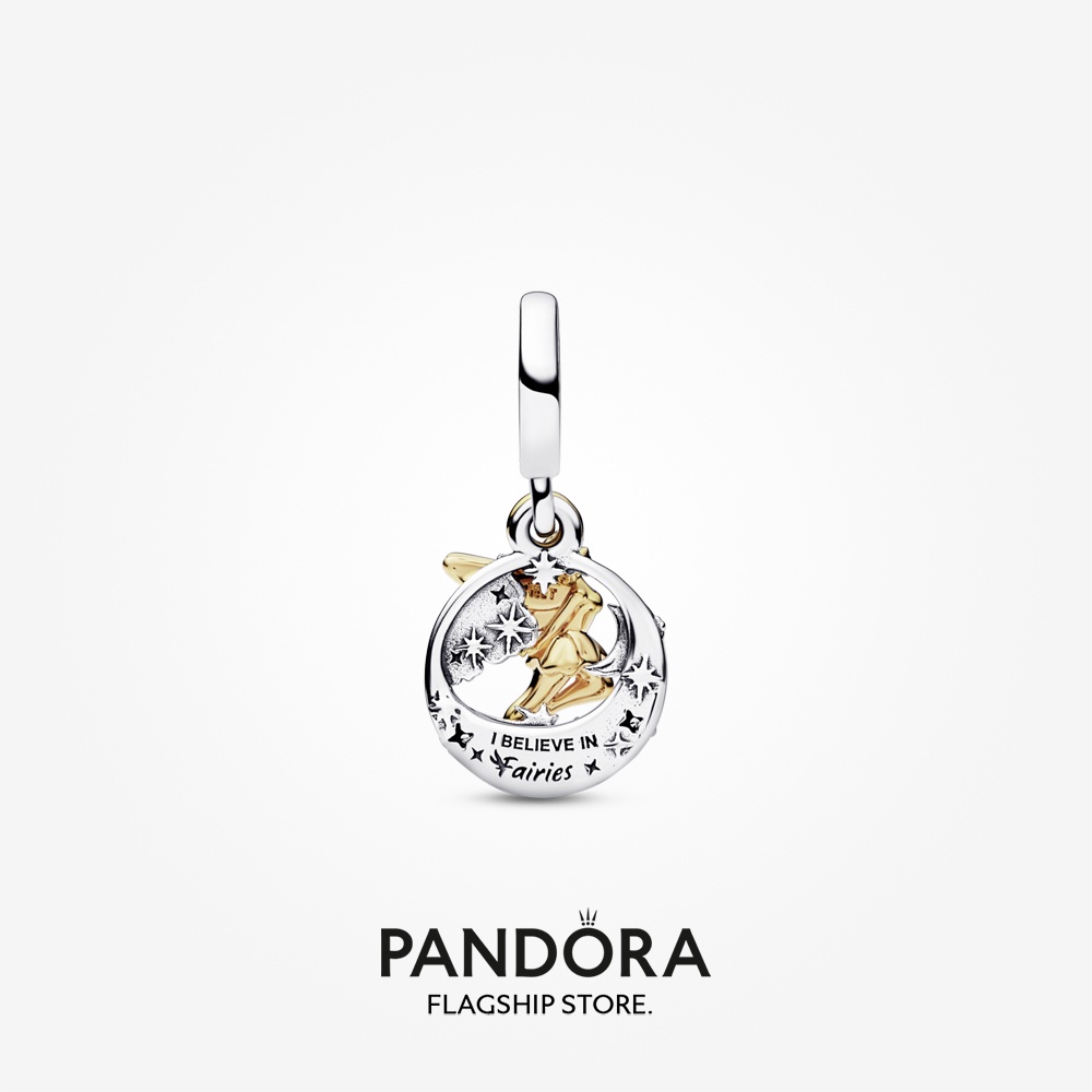 pandora-จี้กระดิ่งทิงเกอร์-ชุบทอง-14k-ลายดิสนีย์-ของขวัญวันหยุด-สําหรับผู้หญิง-p804