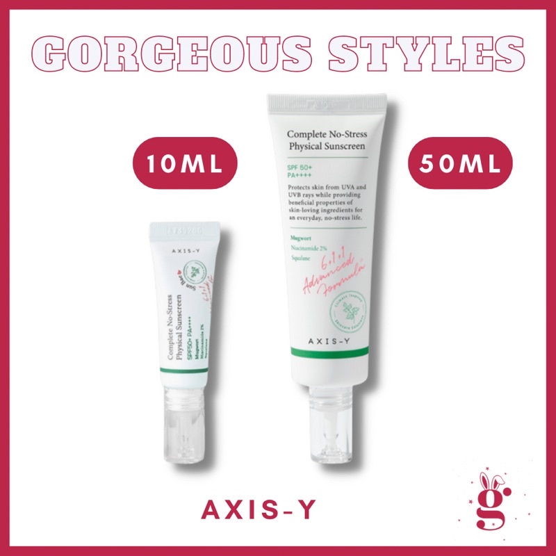 Axisy Complete No-Stress Physical Sunscreen Sunblock SPF50+PA++++ (50ml ...