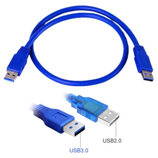 สายเคเบิลข้อมูล usb 3.0 สาย USB3.0  สายUSB2.0  30cm ตัวผู้ไปตัวผู้ AM ถึง AM สายอะแดปเตอร์ USB หัวคู่