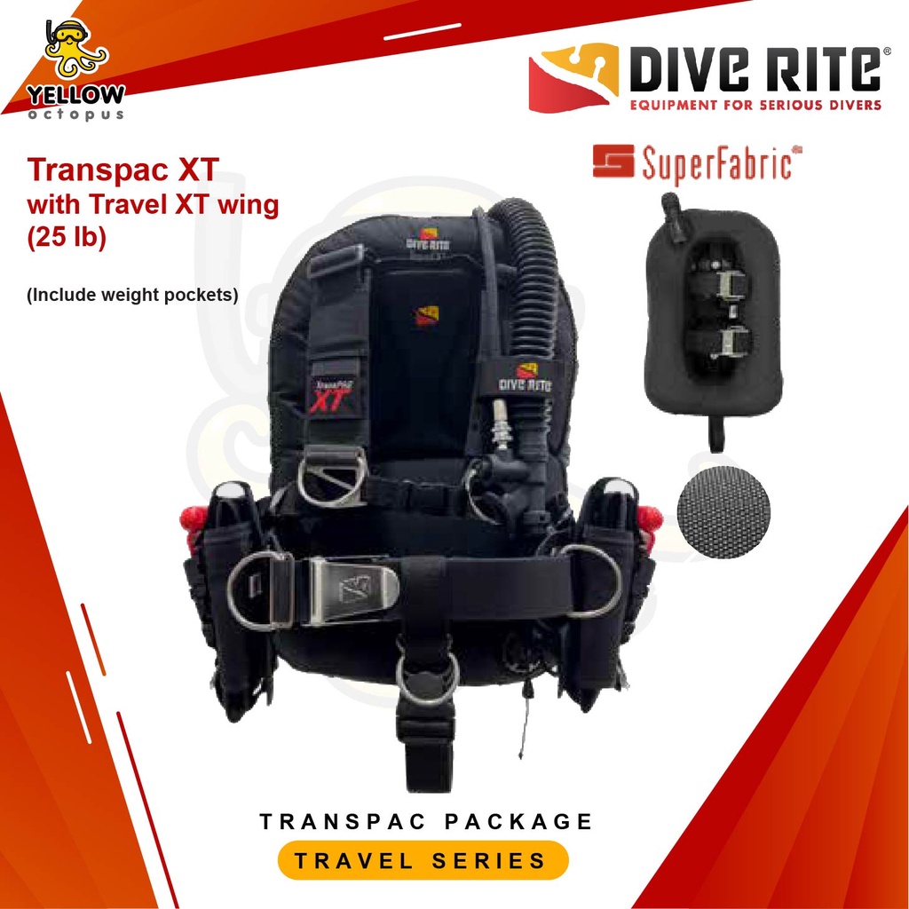 DIVE RITE Transpac XT with Travel XT wing (25 lb) Shopee Thailand
