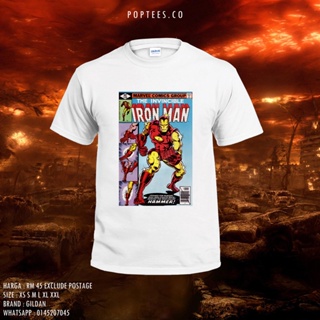 【100% cotton】เสื้อยืดผ้าฝ้าย 100% พิมพ์ลายการ์ตูน Iron MAN SUPERHERO GILDAN UNISEX GRAPHIC PRINTED_07