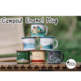 🇰🇷พร้อมส่ง🇰🇷แก้วอินาเมล campout &amp; gopast แก้วน้ำแคมป์ปิ้ง (Enamel Mug