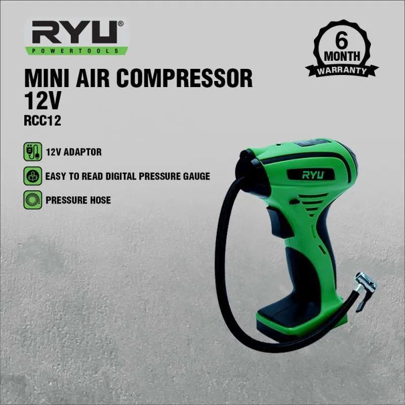 Ryu RCC12 DC คอมเพรสเซอร ์ เครื ่ องอัดอากาศขนาดเล ็ ก 12V RCC 12 Plug ...