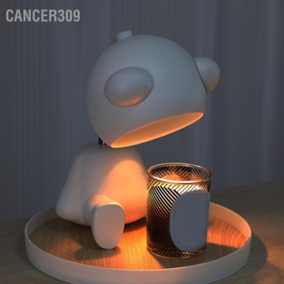 Cancer309 หมีแพนด้าสีขาวบริสุทธิ์โคมไฟละลายอโรมาในร่มโต๊ะตั้งโต๊ะน่ารักการ์ตูนแสงเทียนละลาย