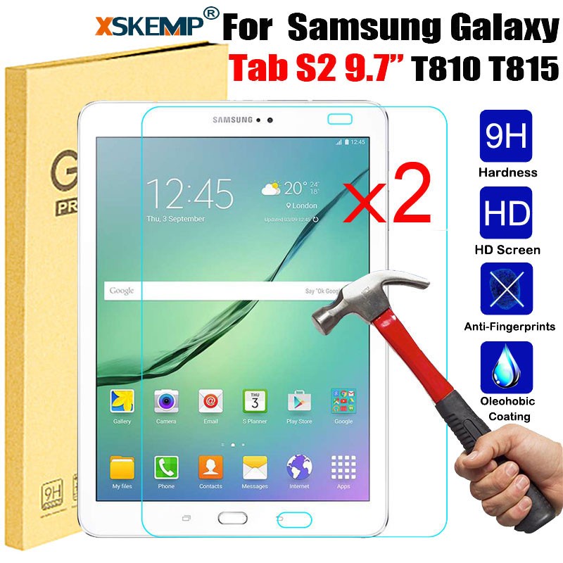 ฟิล์มกระจกนิรภัยกันรอยหน้าจอ-แบบใส-9h-กันรอยขีดข่วน-สําหรับ-samsung-galaxy-tab-s2-9-7-t810-t815-2-ชิ้น