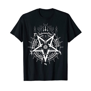 Baphomet Sacred Geometry Mark Of The Beast Pentagram Sigil T-Shirt(1)_04