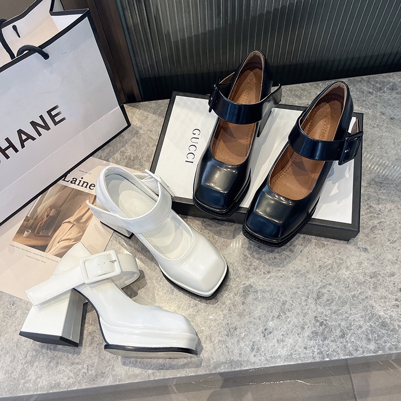 ภาพหน้าปกสินค้าสินค้าเฉพาะจุด รองเท้าผู้หญิงส้นหนาสไตล์เกาหลี รองเท้าส้นสูงแฟชั่นสตรี รองเท้าแมรี่เจน จากร้าน sagittarius.shoes บน Shopee