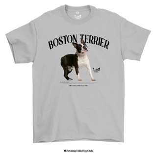 เสื้อยืดลาย BOSTON TERRIER ( บอสตันเทอร์เรียร์ ) Classic Cotton Unisex by 【Nothing Hills】_02