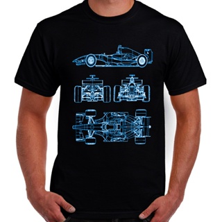เสื้อยืด พิมพ์ลายกราฟฟิค Unseix Autotee F1 Racing Car Diy