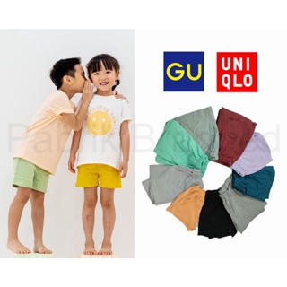 Gu uniqlo กางเกงขาสั้น แบรนด์โรงงาน สําหรับเด็กผู้ชาย และเด็กผู้หญิง