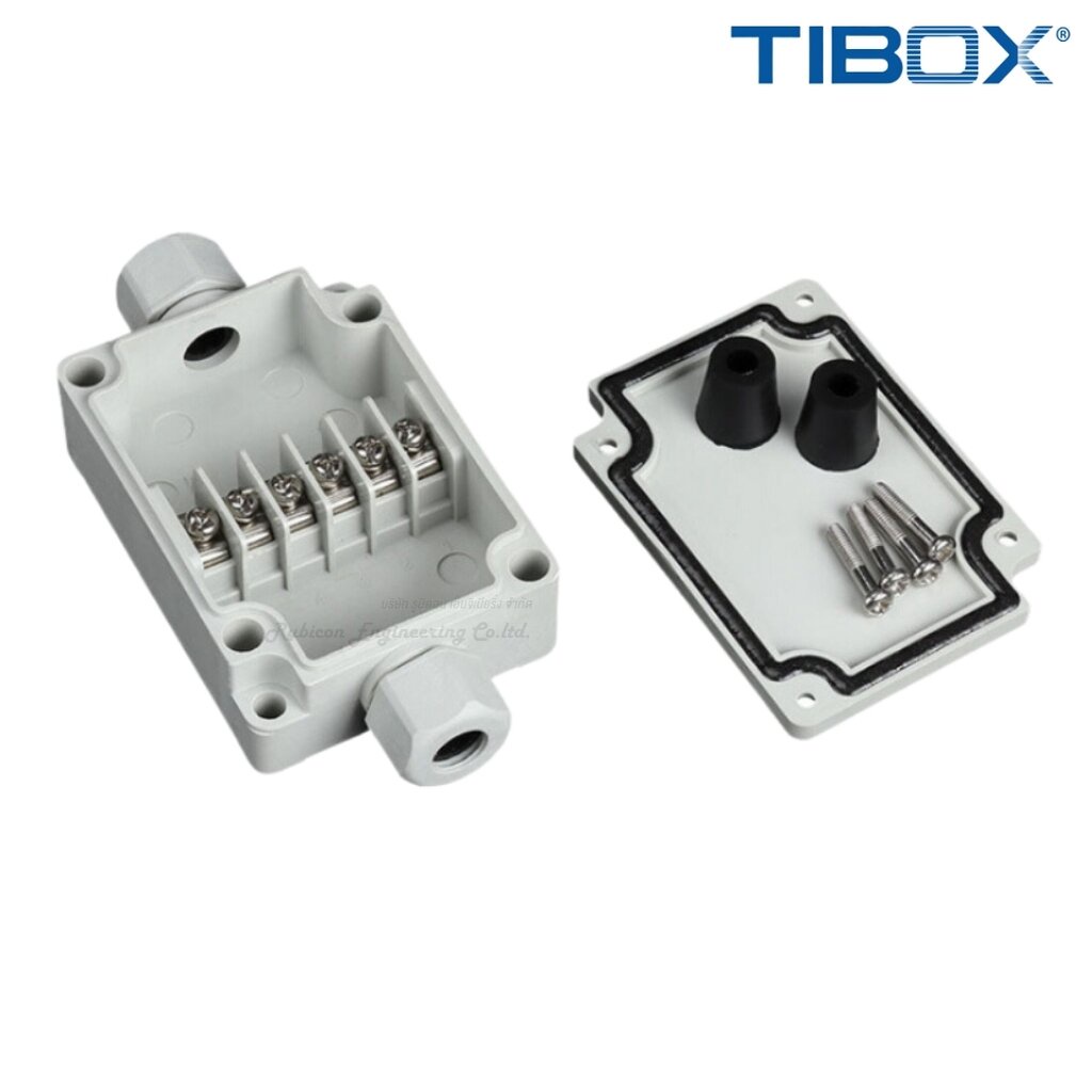 TIBOX PBT-6P กล่องพลาสติก พร้อมเทอร์มินอลบล็อก (Plastic Terminal Block ...