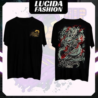 Distro  Screen Printing T-Shirts   dragon T-Shirts Koas samurai / dragon fire Shirts Short Sleeve_01