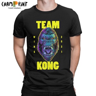 Mens T-Shirts King Kong Wins 2022 Casual 100% Cotton Sleeve Crew Neck Clothes_01