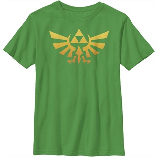 เสื้อยืดผู้ชาย Nintendo Legend Of Zelda Triforce Fade T-Shirt men เสื้อ ยืด ผู้ชาย คอกลม โอเวอร์ ไซส์