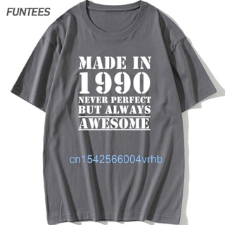 [In Stock] made In 1990 cotton birthday T-shirt Vintage born limited edition design T-shirts all original pieces gi_03