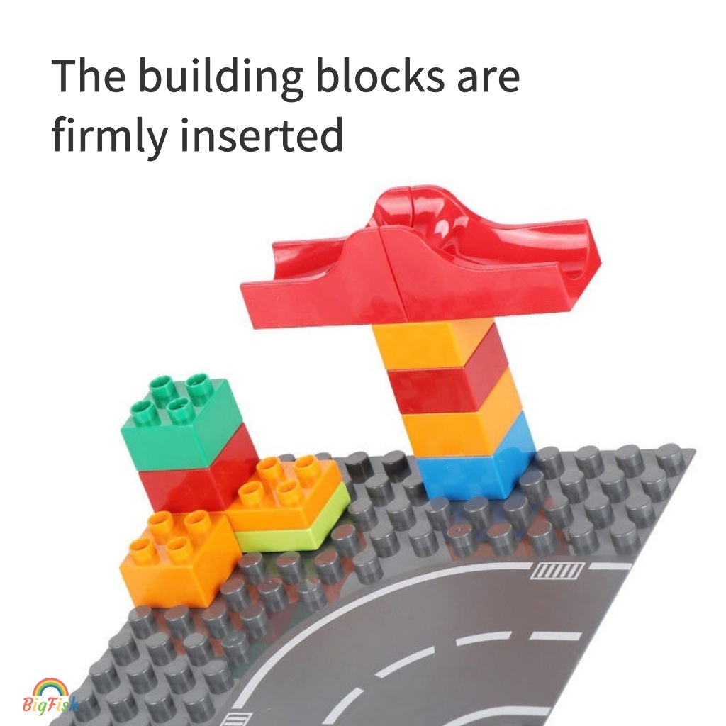 duplo-lego-building-block-ของเล่นรถถนน-baseplate