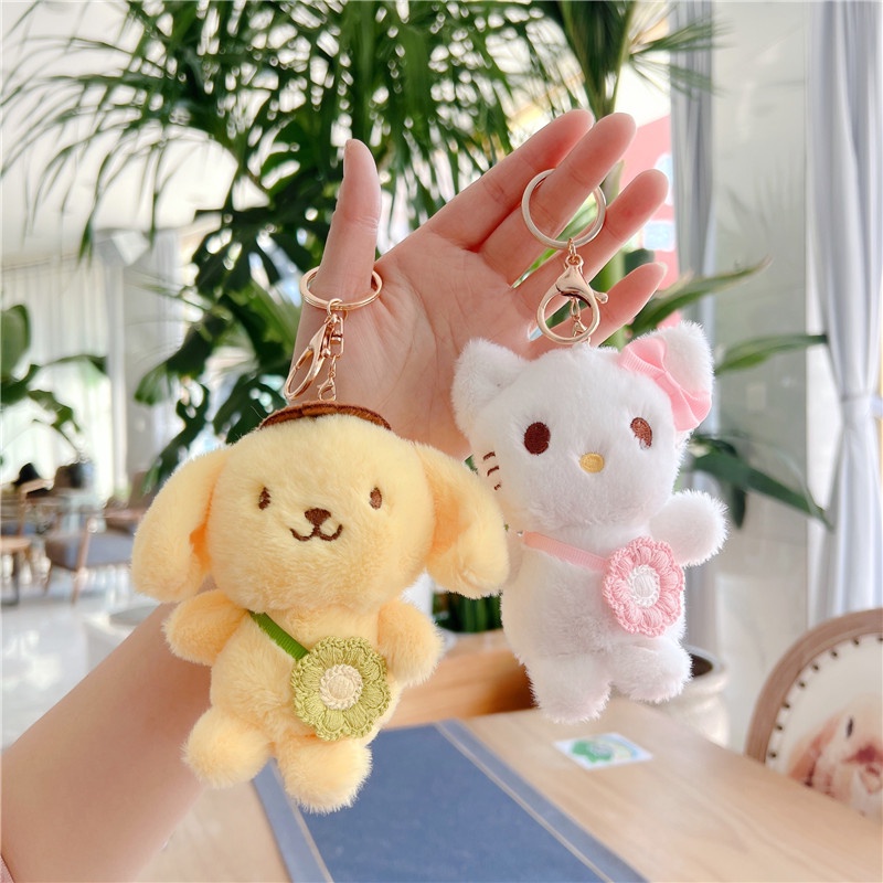 sanrio-พวงกุญแจ-จี้ตุ๊กตาเมโลดี้-ซานริโอ้-ซินนาม่อนโรลน่ารัก-แบบนิ่ม-สําหรับห้อยกระเป๋า