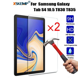 ฟิล์มกระจกนิรภัยกันรอยหน้าจอ แบบใส 9H บางพิเศษ สําหรับ Samsung Galaxy Tab S4 10.5 T830 T835 2 ชิ้น