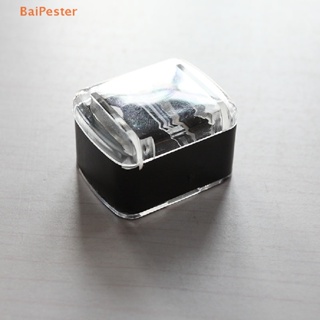 [BaiPester] กบเหลาดินสอ เครื่องสําอาง แม่นยํา สําหรับเขียนคิ้ว ลิปไลเนอร์ อายไลเนอร์ 2 หลุม
