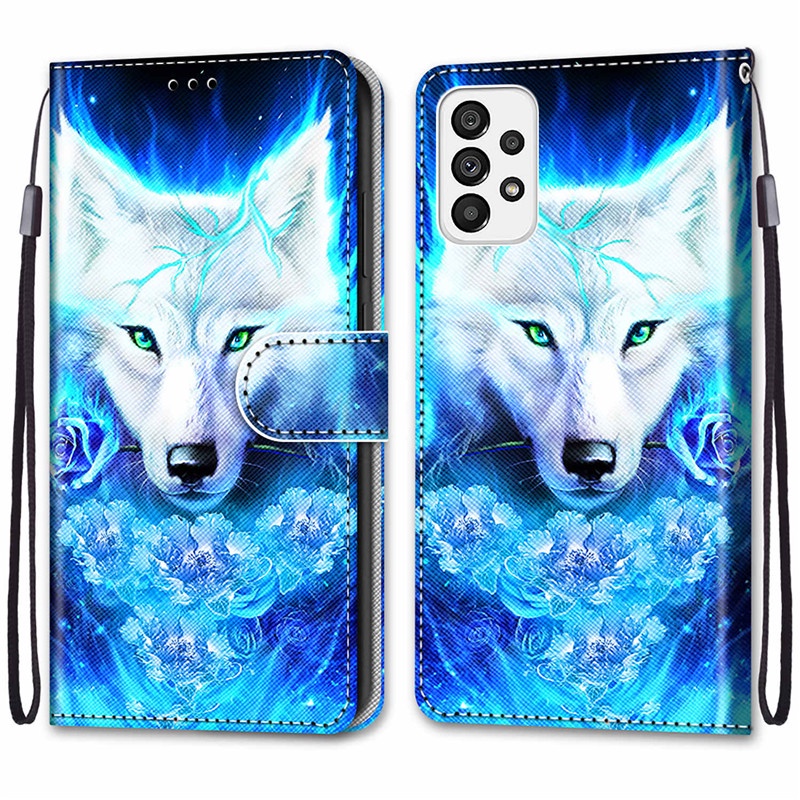 เคสโทรศัพท์หนัง-ฝาพับ-ลายนูน-3d-พร้อมช่องใส่บัตร-หรูหรา-สําหรับ-samsung-a54-5g-a53-a73-a-33-23-14-13-a04-s-a54