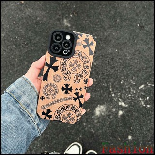 คุณภาพสูง Chrome Hearts case for IPone11 เคสไอโฟน14promax caseiPhone11promax เคสiPhone13 13pm เคสไอโฟน12promax เคสi12Pro เคสโทรศัพท์ซิลิโคน TPU เคสiPhone11 แบบนิ่ม กันกระแทก