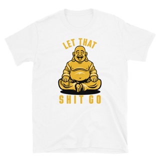 Funny Buddha Meditation Let That Sh*t Go ShortSleeve Unisex TShirt_04