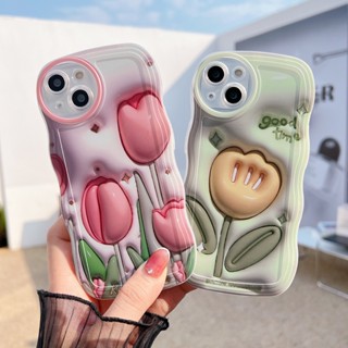 เคสโทรศัพท์มือถือแบบนิ่ม TPU ลายดอกทิวลิป 3D แฟชั่น สําหรับ Infinix Hot 12 10 9 Play 12 Pro 10 Lite 20 20S 10S 11S NFC Note 12 Pro Note12 11 8 10 Smart 5 6 Plus