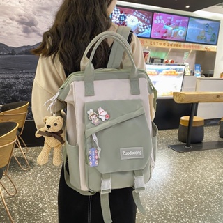 【พร้อมส่ง】กระเป๋าเป้สะพายหลัง ขนาดเล็ก จุของได้เยอะ สไตล์เกาหลี ญี่ปุ่น สําหรับผู้หญิง