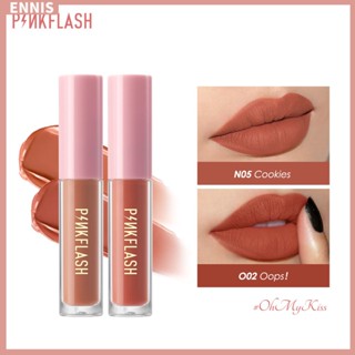Pinkflash OhMyKiss ลิปกลอส เนื้อแมตต์ ให้ความชุ่มชื้น ติดทนนาน