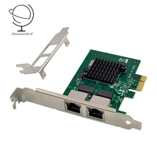 อะแดปเตอร์การ์ดเครือข่ายเซิร์ฟเวอร์ BCM5720 PCIE X1 Gigabit Ethernet พอร์ตคู่ สําหรับ WOL PXE VLAN