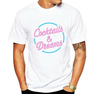 100% Cotton Couple T-Shirt print New Mens Cocktails And Dreams - Retro 80S Cocktail Tom Cruise Movie Film Tee High_07